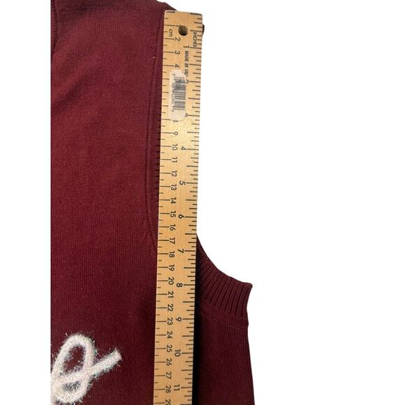 Texas A&M Aggies Reveille Sequin Sweater Vest Whoop Game Day Size M - Picture 6 of 10